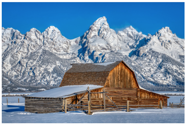 Winter Teton Barn