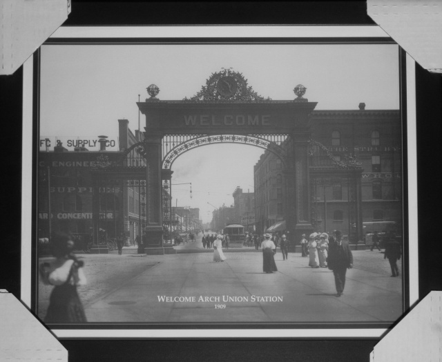 Welcome Arch Union Station 1909